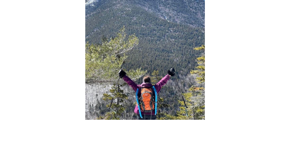 Karen on Hedgehog Mtn Honoring Mt Passaconaway