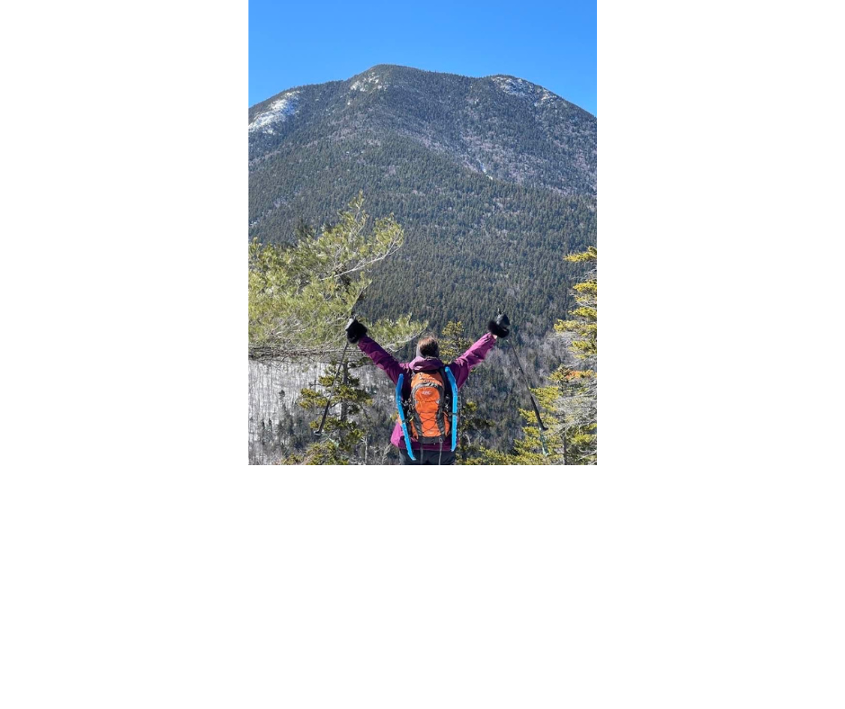 Karen on Hedgehog Mtn Honoring Mt Passaconaway