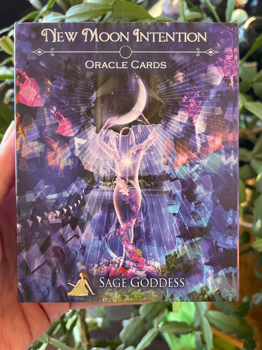 New Moon Intention Oracle Cards Sage Goddess Tangled Roots Herbal