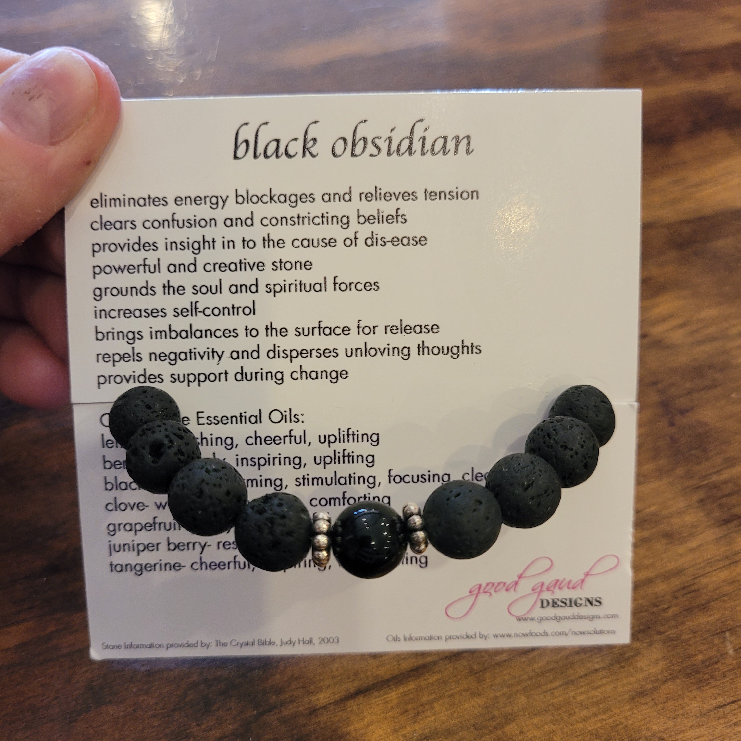 Black Obsidian Bracelet - 8 MM (Grounding & Protection)